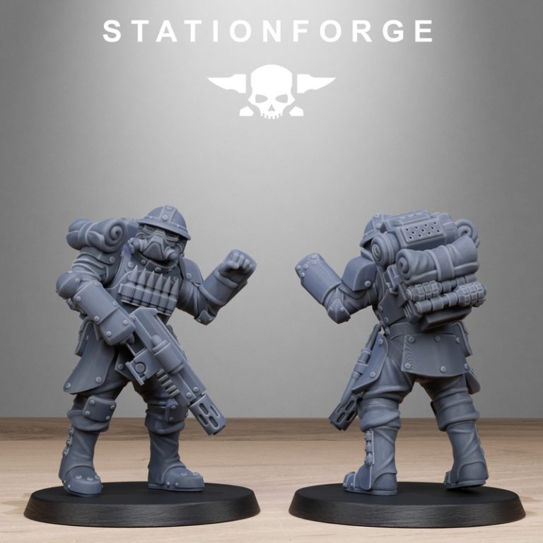 Station Forge皇家卫士堡垒兵3D打印模型|Station Forge – RoyalGuard Bastioneers – 3D Print Model