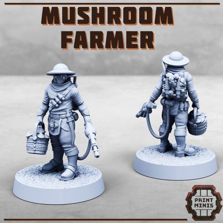 蘑菇快递社 - 2024年9月 - 3D打印迷你模型|Print Minis – September 2024 – Mushroom Express – 3D Print Model