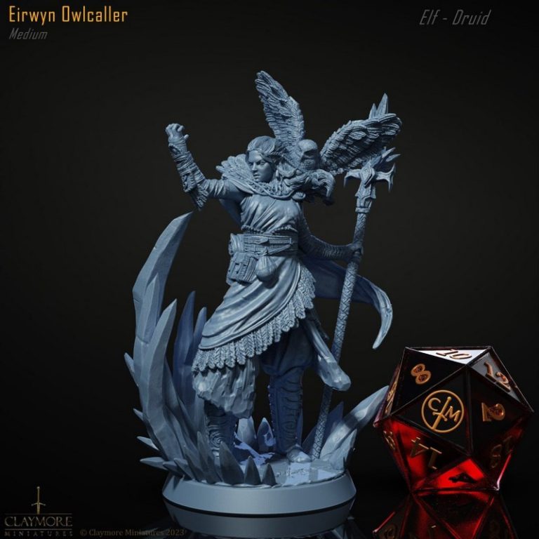 Claymore迷你模型——霜风战争系列3D打印角色模型|Claymore Miniatures – The Frostwind War – 3D Print Model