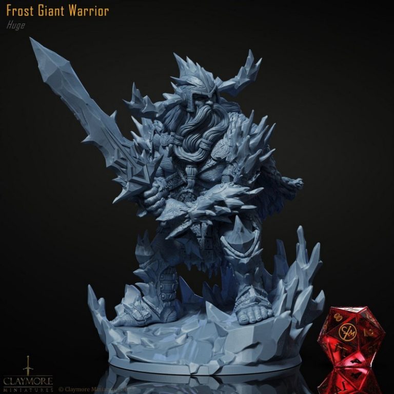 Claymore迷你模型——霜风战争系列3D打印角色模型|Claymore Miniatures – The Frostwind War – 3D Print Model