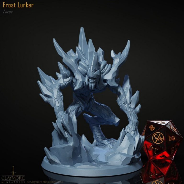 Claymore迷你模型——霜风战争系列3D打印角色模型|Claymore Miniatures – The Frostwind War – 3D Print Model
