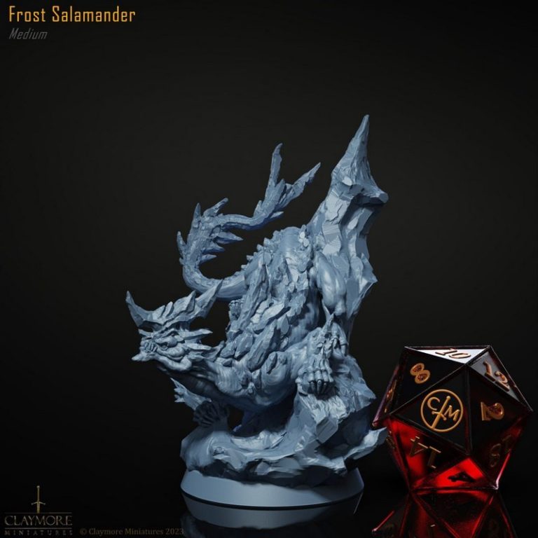 Claymore迷你模型——霜风战争系列3D打印角色模型|Claymore Miniatures – The Frostwind War – 3D Print Model