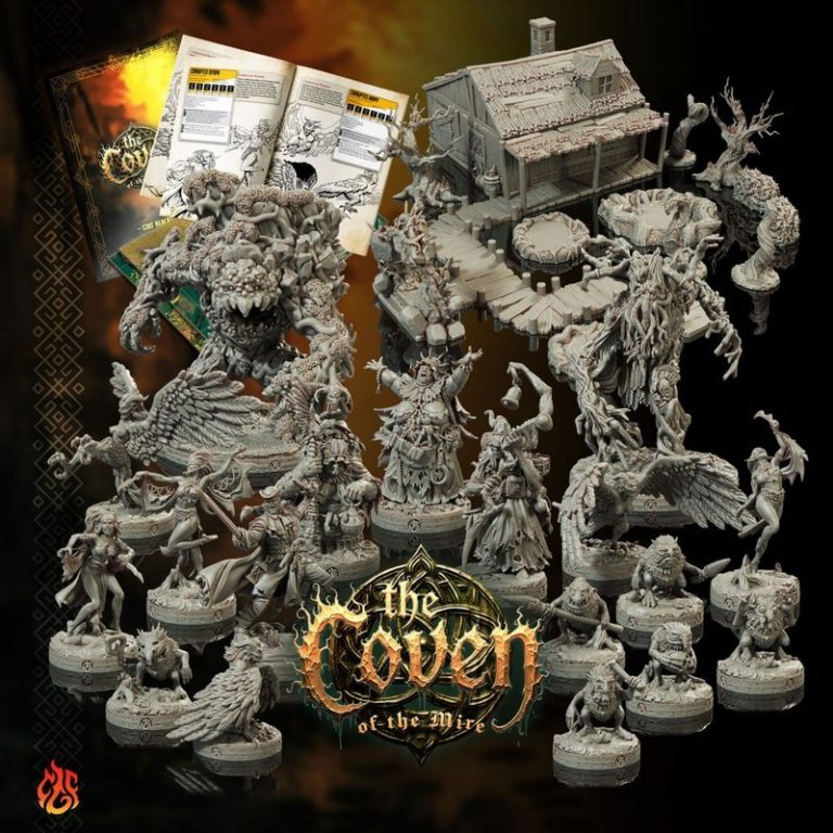泥沼教团——克里普尔之神锻造厂3D打印模型|Crippled God Foundry – The Coven of the Mire – 3D Print Model