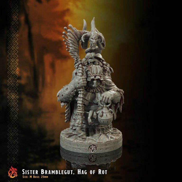 泥沼教团——克里普尔之神锻造厂3D打印模型|Crippled God Foundry – The Coven of the Mire – 3D Print Model