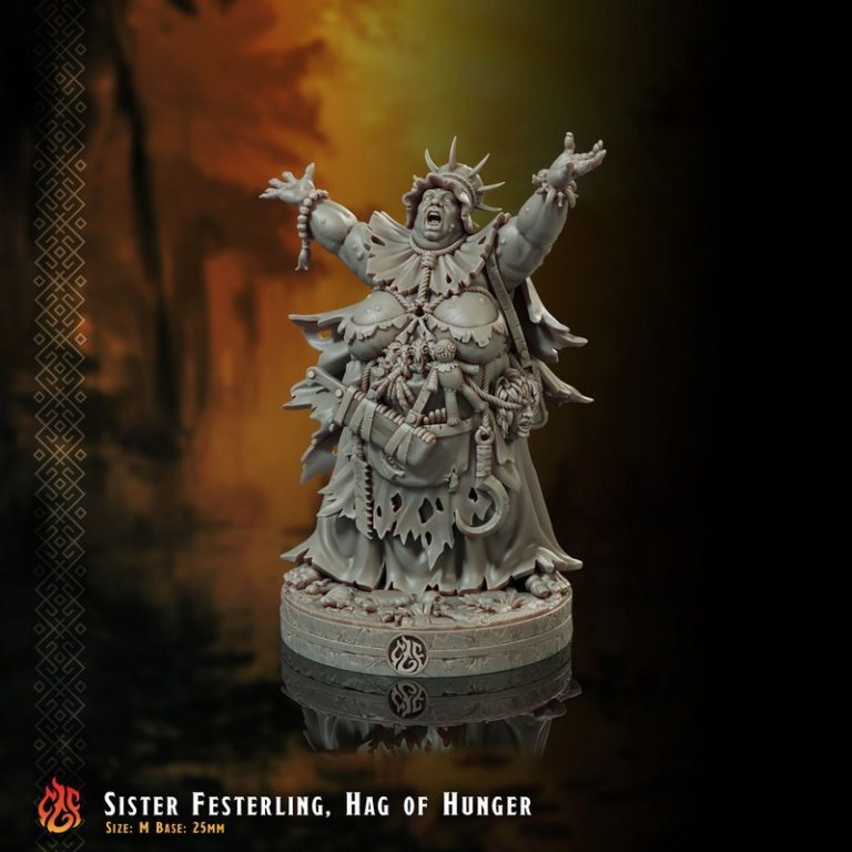 泥沼教团——克里普尔之神锻造厂3D打印模型|Crippled God Foundry – The Coven of the Mire – 3D Print Model