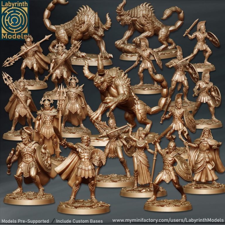 Labyrinth Models – Olympians Collection Vol.2 – 3D Print Model