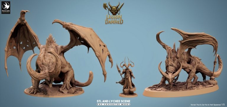 Rescale Miniatures 2025新品发布：《地狱军团》3D打印迷你模型|Rescale Miniatures – September 2025 – Legion of the Damned – 3D Print Model