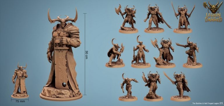 Rescale Miniatures 2025新品发布：《地狱军团》3D打印迷你模型|Rescale Miniatures – September 2025 – Legion of the Damned – 3D Print Model