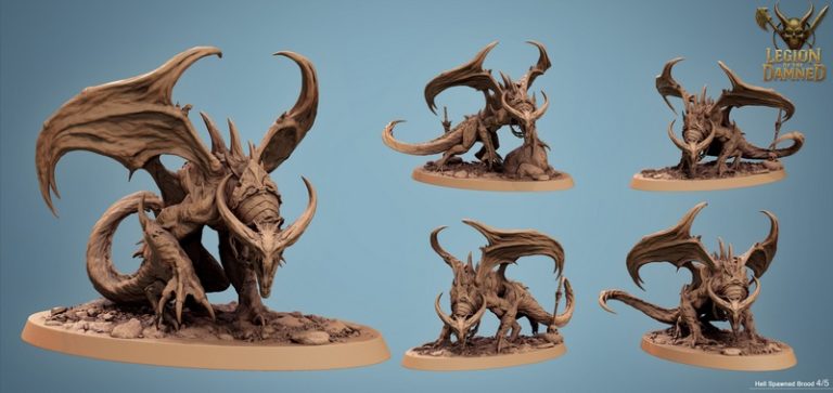 Rescale Miniatures 2025新品发布：《地狱军团》3D打印迷你模型|Rescale Miniatures – September 2025 – Legion of the Damned – 3D Print Model