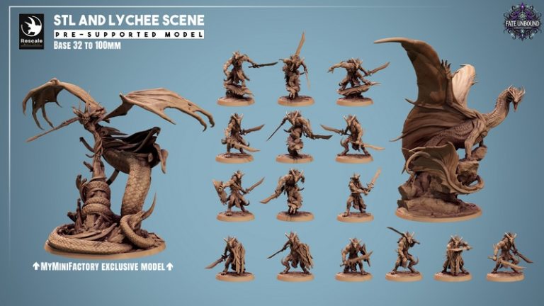 Rescale Miniatures - Fate Unbound - 3D打印模型  
中文标题：命运无界 3D打印迷你模型|Rescale Miniatures – March 2025 – Fate Unbound – 3D Print Model