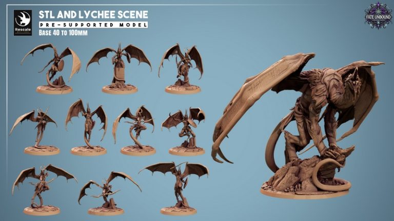 Rescale Miniatures - Fate Unbound - 3D打印模型  
中文标题：命运无界 3D打印迷你模型|Rescale Miniatures – March 2025 – Fate Unbound – 3D Print Model