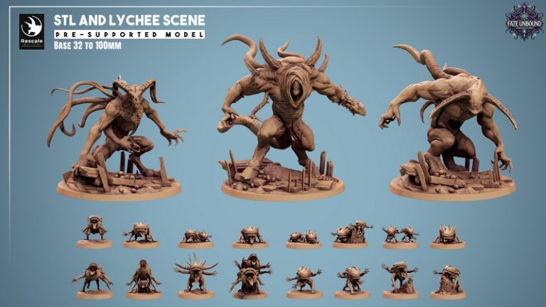 Rescale Miniatures - Fate Unbound - 3D打印模型  
中文标题：命运无界 3D打印迷你模型|Rescale Miniatures – March 2025 – Fate Unbound – 3D Print Model