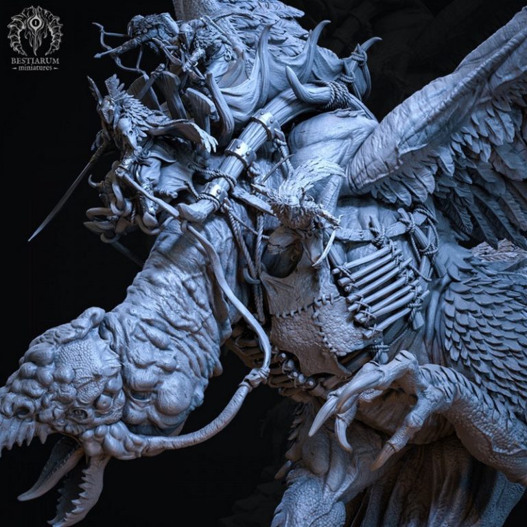 最佳微型模型·2021年8月·巨颅沙漠·3D打印模型|Bestiarum Miniatures – August 2021 – Desert of Giant Skulls – 3D Print Model