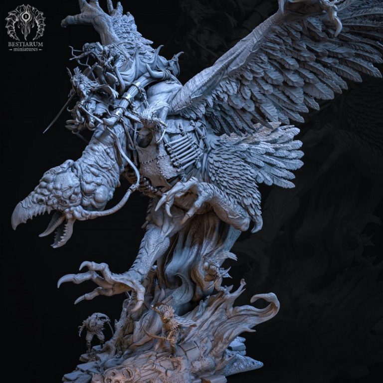 最佳微型模型·2021年8月·巨颅沙漠·3D打印模型|Bestiarum Miniatures – August 2021 – Desert of Giant Skulls – 3D Print Model