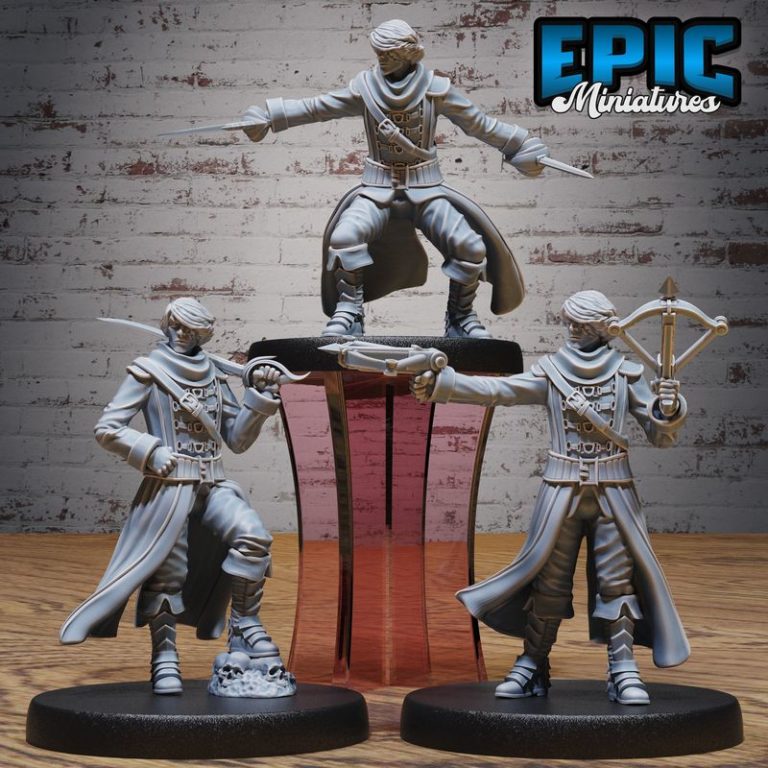 海盗航海主题3D打印模型集|Epic Miniatures – Corsair Waters Set – Pirate and Sea Encounter – Ocean Collection – 3D Print Model