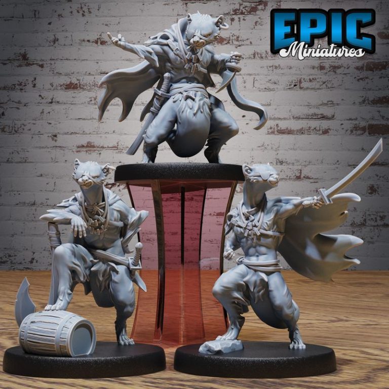 海盗航海主题3D打印模型集|Epic Miniatures – Corsair Waters Set – Pirate and Sea Encounter – Ocean Collection – 3D Print Model