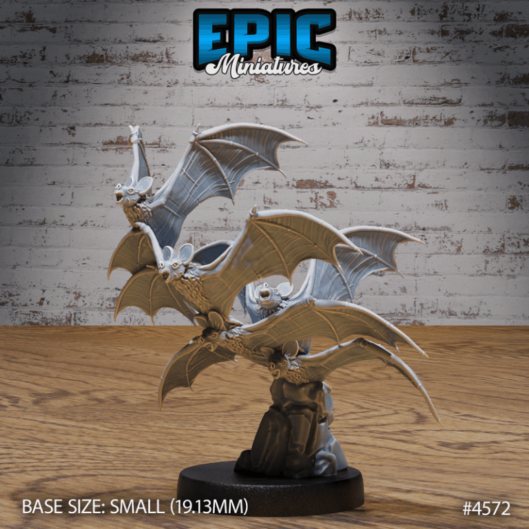 3D打印小模型：吸血鬼入侵套装——不死族与城堡邂逅血蝠收藏集|Epic Miniatures – Vampire Invasion Set – Undead and Castle Encounter – Blood Bat Collection – 3D Print Model