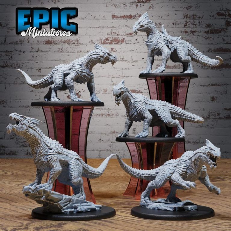 史诗迷你模型 -  Easter礼物套装 - 守卫龙邂逅 - 3D打印模型|Epic Miniatures – Extra Monster Pack Set – Easter Gift Collection – Guard Drake Encounter – 3D Print Model