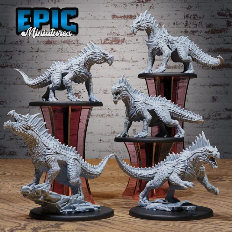 史诗迷你模型 -  Easter礼物套装 - 守卫龙邂逅 - 3D打印模型|Epic Miniatures – Extra Monster Pack Set – Easter Gift Collection – Guard Drake Encounter – 3D Print Model