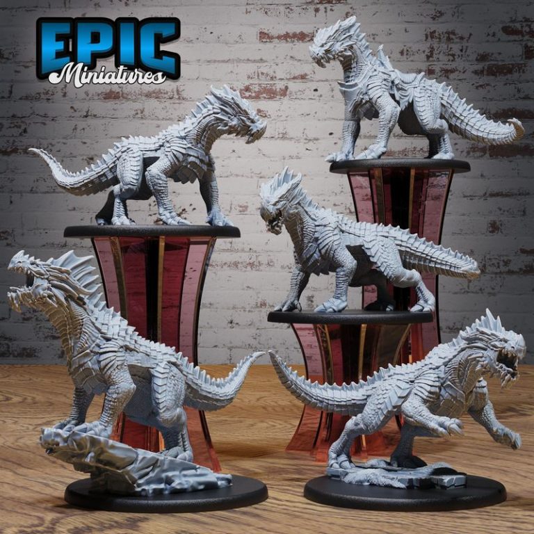 史诗迷你模型 -  Easter礼物套装 - 守卫龙邂逅 - 3D打印模型|Epic Miniatures – Extra Monster Pack Set – Easter Gift Collection – Guard Drake Encounter – 3D Print Model