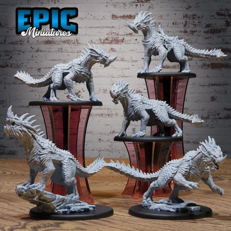史诗迷你模型 -  Easter礼物套装 - 守卫龙邂逅 - 3D打印模型|Epic Miniatures – Extra Monster Pack Set – Easter Gift Collection – Guard Drake Encounter – 3D Print Model