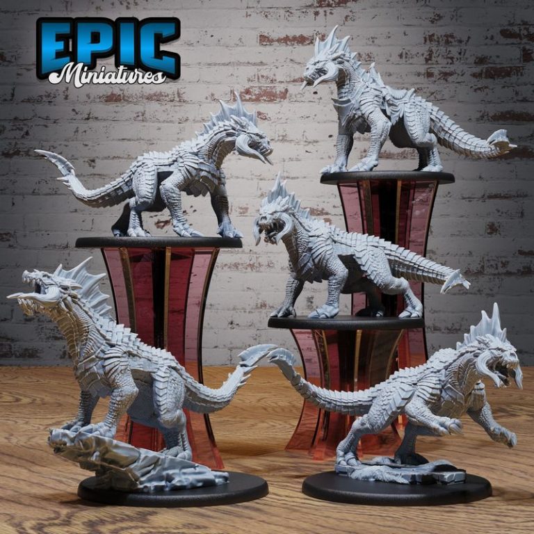 史诗迷你模型 -  Easter礼物套装 - 守卫龙邂逅 - 3D打印模型|Epic Miniatures – Extra Monster Pack Set – Easter Gift Collection – Guard Drake Encounter – 3D Print Model