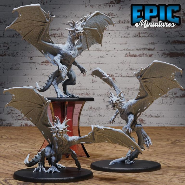 战争中的爬行族：蜥蜴人与小丑兽的3D打印模型集|Epic Miniatures – Reptiles of War Set – Lizard Folk and Kobold Encounter – Dragonborn Collection – 3D Print Model
