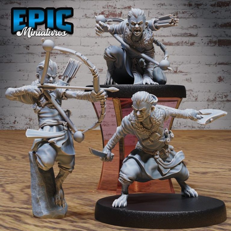 迷你精灵村集章——小人族村落3D打印模型|Epic Miniatures – Little Folk Set – Halfling Village Collection – Wild Encounter – 3D Print Model