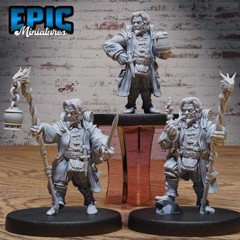 迷你精灵村集章——小人族村落3D打印模型|Epic Miniatures – Little Folk Set – Halfling Village Collection – Wild Encounter – 3D Print Model