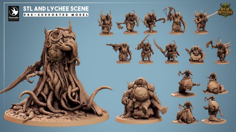 Rescale Miniatures – Pit of Pestilence Volume II – 3D Print Model