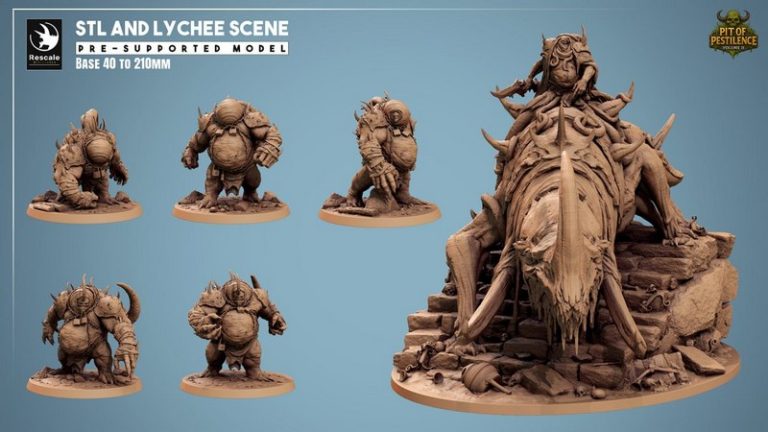 Rescale Miniatures – Pit of Pestilence Volume II – 3D Print Model