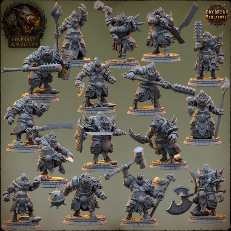 黑棘 covenant 3D打印模型|Daybreak Miniatures – May 2025 – The Covenant of Blackthorn – 3D Print Model