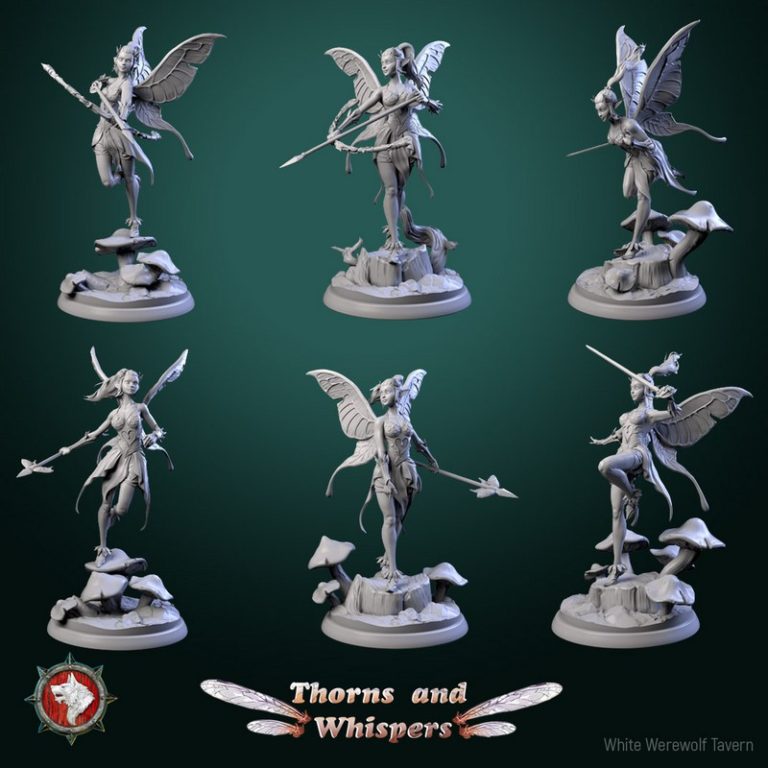 白狼酒馆·2025·荆棘低语·3D打印模型|White Werewolf Tavern – January 2025 – Thorns and Whispers – 3D Print Model