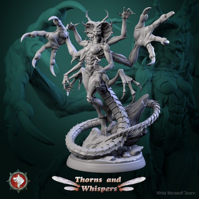 白狼酒馆·2025·荆棘低语·3D打印模型|White Werewolf Tavern – January 2025 – Thorns and Whispers – 3D Print Model