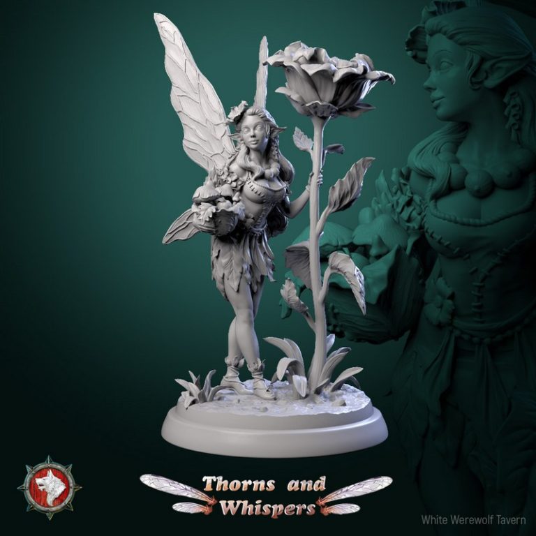 白狼酒馆·2025·荆棘低语·3D打印模型|White Werewolf Tavern – January 2025 – Thorns and Whispers – 3D Print Model