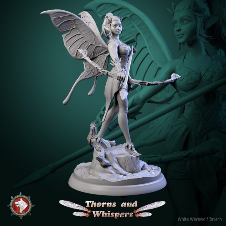白狼酒馆·2025·荆棘低语·3D打印模型|White Werewolf Tavern – January 2025 – Thorns and Whispers – 3D Print Model