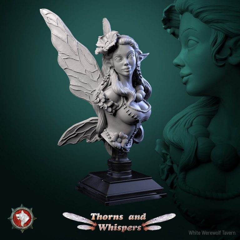 白狼酒馆·2025·荆棘低语·3D打印模型|White Werewolf Tavern – January 2025 – Thorns and Whispers – 3D Print Model