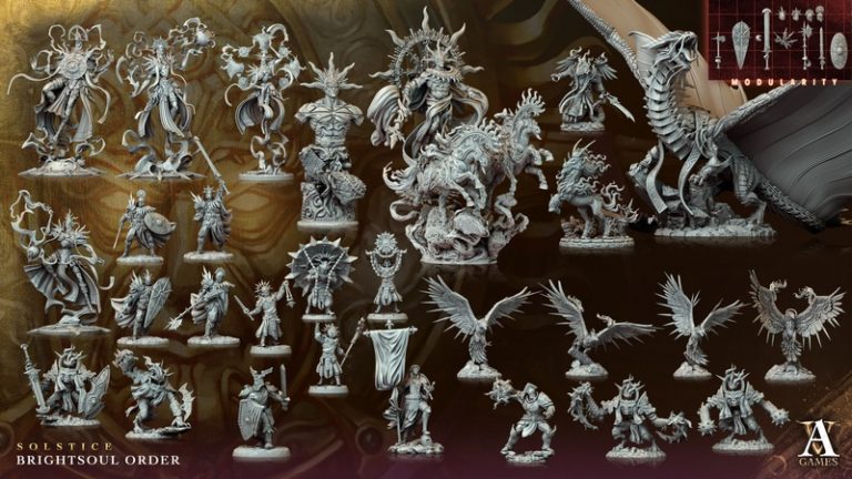 Archvillain Games《溶stice Brightsoul Order》3D打印模型|Archvillain Games – November 2023 – Solstice Brightsoul Order – 3D Print Model