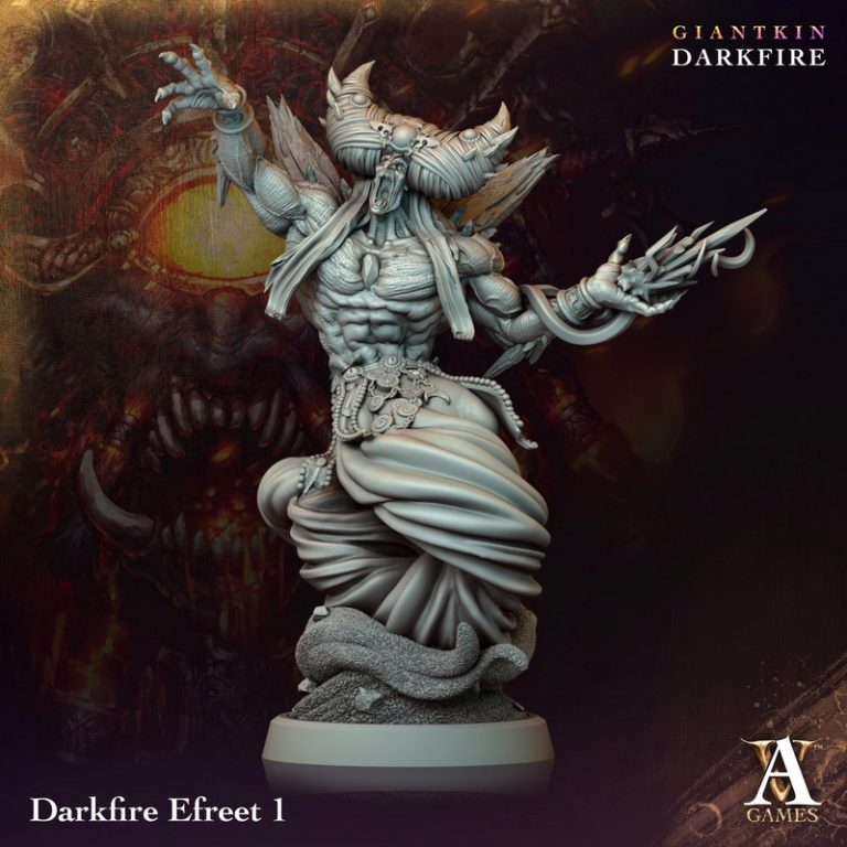 Archvillain Games《暗火巨人》3D打印模型|Archvillain Games – April 2024 – Giantkin Darkfire – 3D Print Model