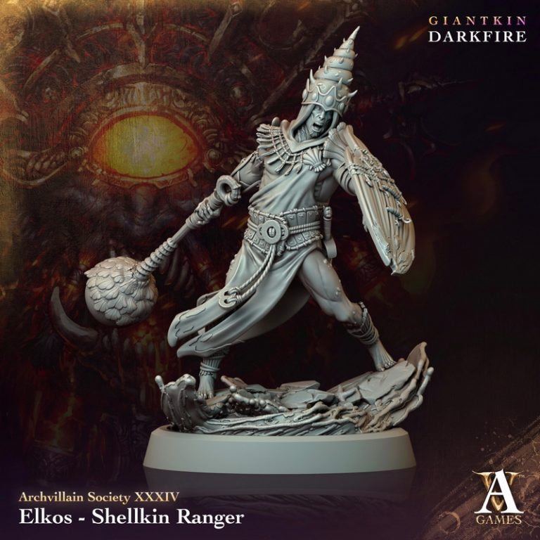 Archvillain Games《暗火巨人》3D打印模型|Archvillain Games – April 2024 – Giantkin Darkfire – 3D Print Model