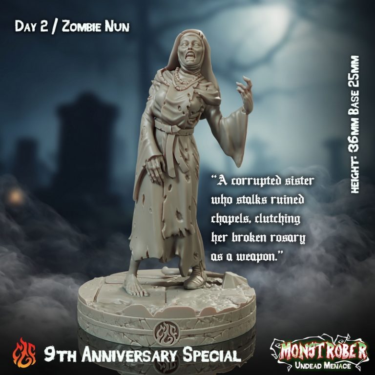 crippled god foundry 9周年特别版：怪物亡灵威胁 3D打印模型|Crippled God Foundry – October 2025 – 9th Anniversary Special – Monstrober Undead Menace – 3D Print Model