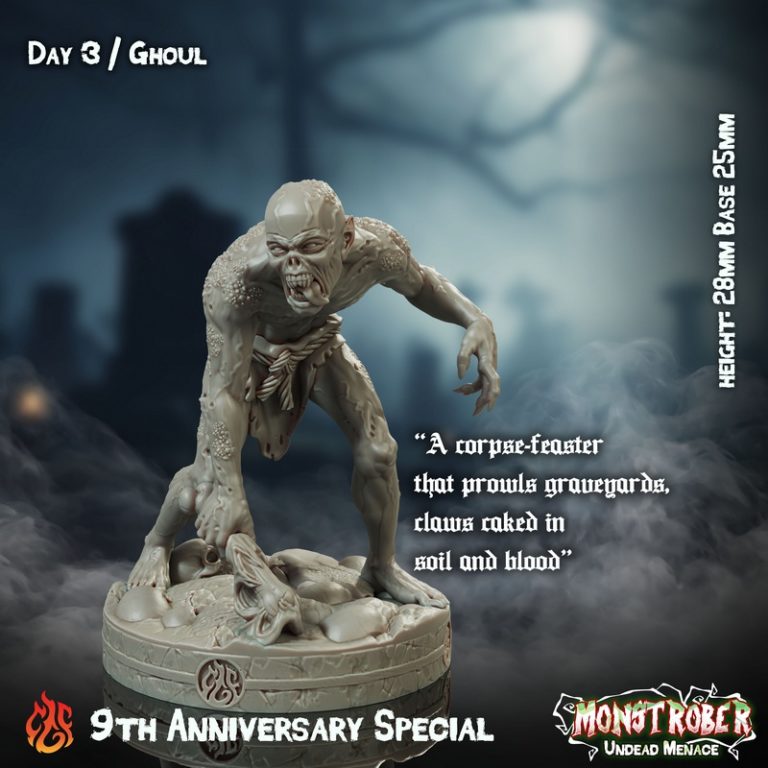 crippled god foundry 9周年特别版：怪物亡灵威胁 3D打印模型|Crippled God Foundry – October 2025 – 9th Anniversary Special – Monstrober Undead Menace – 3D Print Model