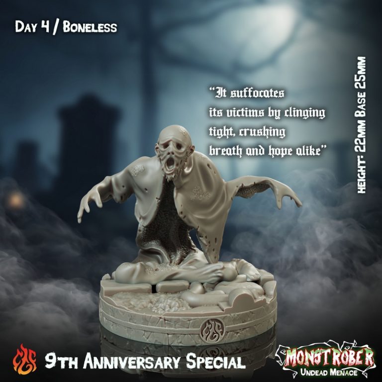 crippled god foundry 9周年特别版：怪物亡灵威胁 3D打印模型|Crippled God Foundry – October 2025 – 9th Anniversary Special – Monstrober Undead Menace – 3D Print Model
