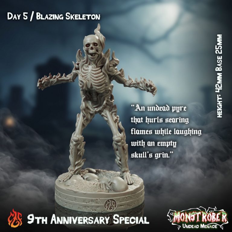crippled god foundry 9周年特别版：怪物亡灵威胁 3D打印模型|Crippled God Foundry – October 2025 – 9th Anniversary Special – Monstrober Undead Menace – 3D Print Model