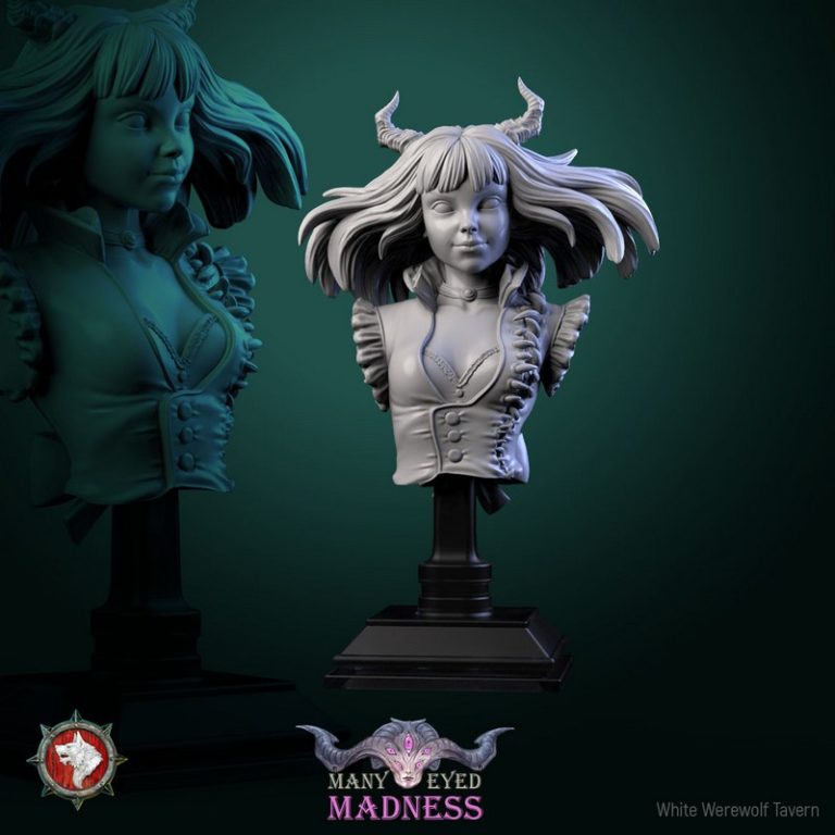 白狼酒馆·十月疯狂·多眼之狂 3D打印模型|White Werewolf Tavern – October 2023 – Many-Eyed Madness – 3D Print Model