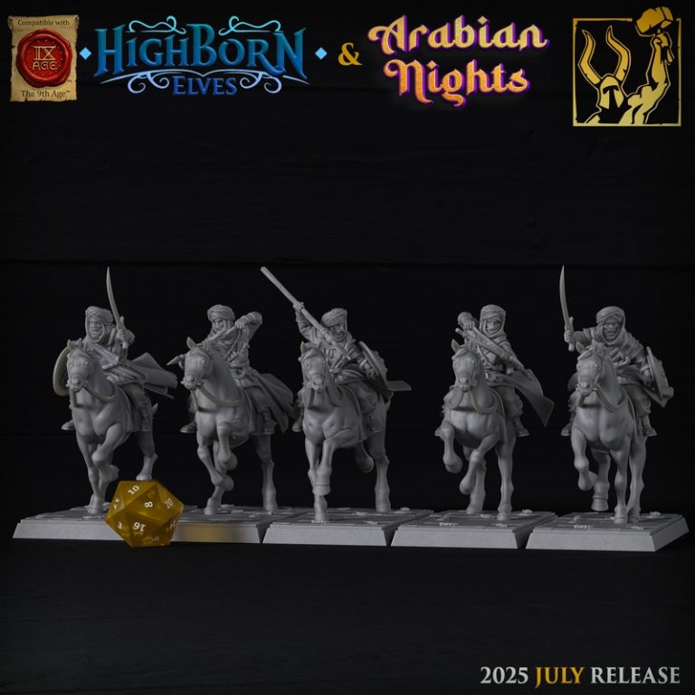 钛forge迷你模型 | 2025年7月新品 | 高门精灵与阿拉伯之夜 3D打印模型|Titan Forge Miniatures – July 2025 – Highborn Elves and Arabian Nights – 3D Print Model