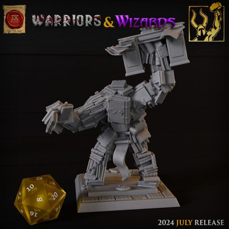 Titan Forge迷你模型 | 2024年7月作品 | 武士与法师3D打印模型|Titan Forge Miniatures – July 2024 – Warriors and Wizards – 3D Print Model
