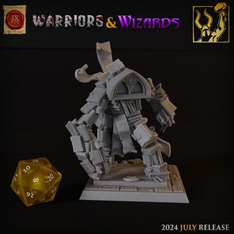 Titan Forge迷你模型 | 2024年7月作品 | 武士与法师3D打印模型|Titan Forge Miniatures – July 2024 – Warriors and Wizards – 3D Print Model
