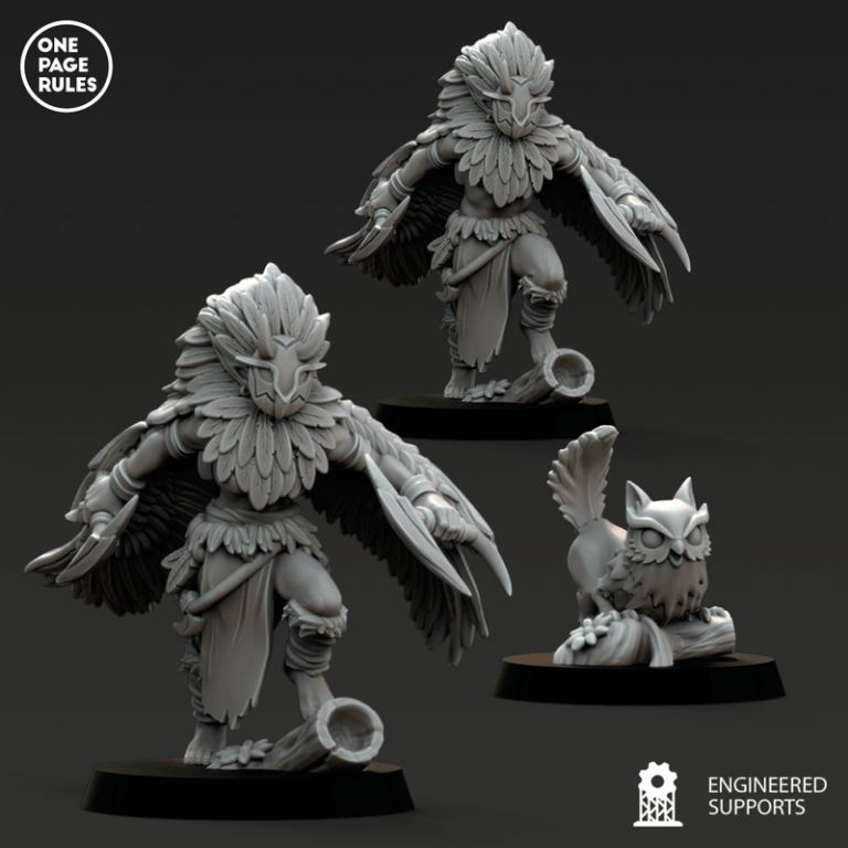 木精灵军团3——3D打印模型套装|One Page Rules – Wood Elves – Army Bundle 3 – 3D Print Model