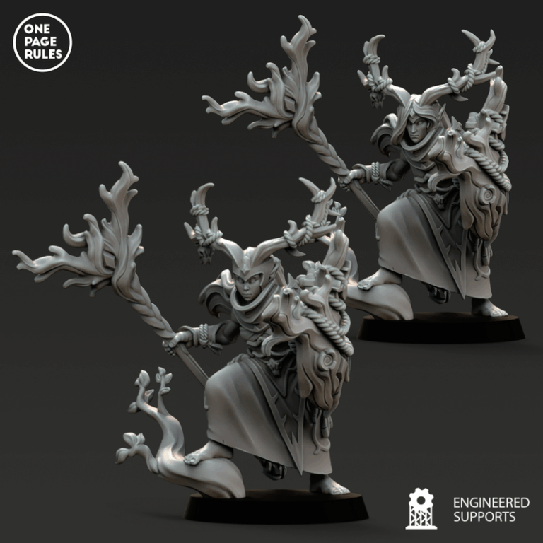 木精灵军团3——3D打印模型套装|One Page Rules – Wood Elves – Army Bundle 3 – 3D Print Model